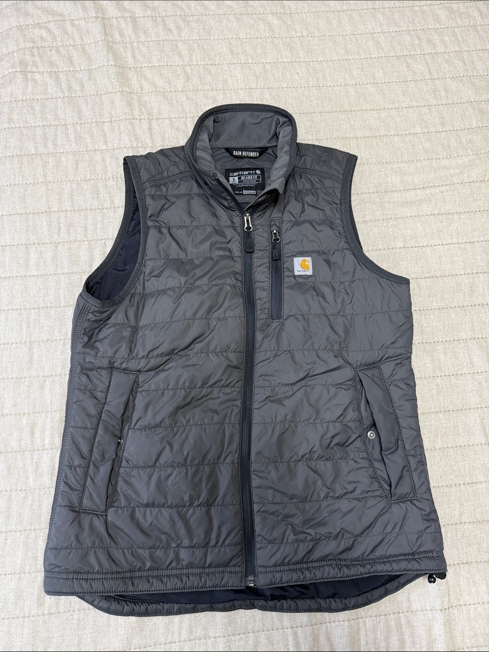 Carhartt Gray Quilted Insulated Vest